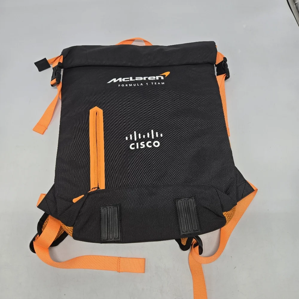 NEW McLaren Formula 1 Team Backpack Cisco Branding